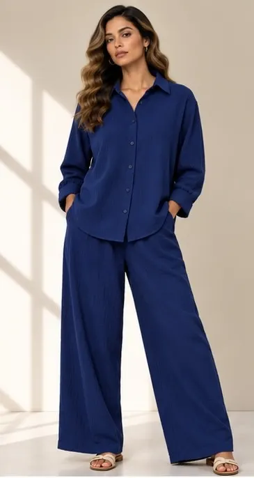 Midnight Blue Ease Co-Ord Set
