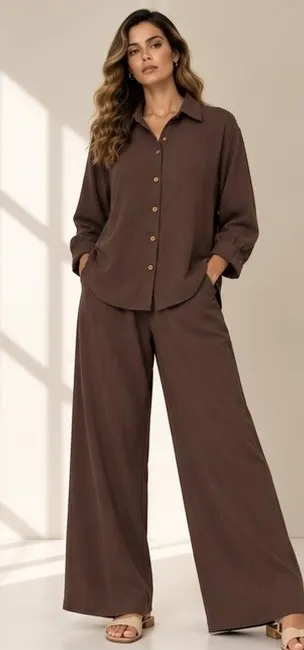 Mocha Classic Ease Co-Ord Set