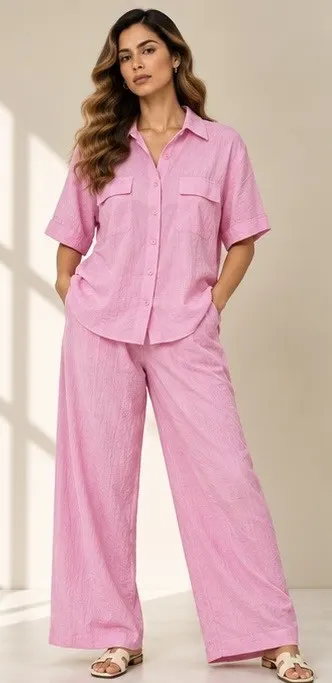 Pink Utility Ease Co-Ord Set